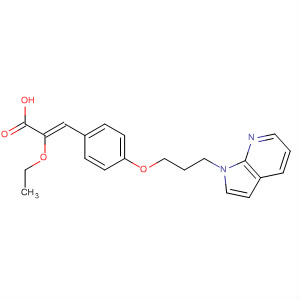 2-Propenoic acid,2-ethoxy-3-[4-[3-(1H-pyrrolo[2,3-b]pyridin-1-yl)propoxy]phenyl]-, (2Z)-