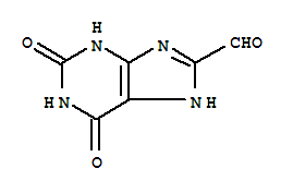 1H-Purine-8-carboxaldehyde,  2,3,6,9-tetrahydro-2,6-dioxo-