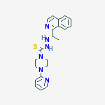 N'-(1-ISOQUINOLIN-1-YLETHYL)-4-PYRIDIN-2-YLPIPERAZINE-1-CARBOTHIOHYDRAZIDE