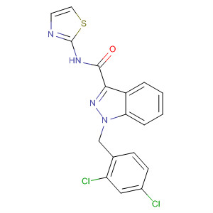 1H-Indazole-3-carboxamide,1-[(2,4-dichlorophenyl)methyl]-N-2-thiazolyl-