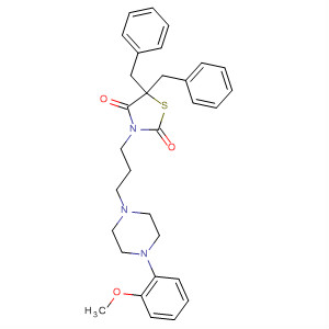 2,4-Thiazolidinedione,3-[3-[4-(2-methoxyphenyl)-1-piperazinyl]propyl]-5,5-bis(phenylmethyl)-