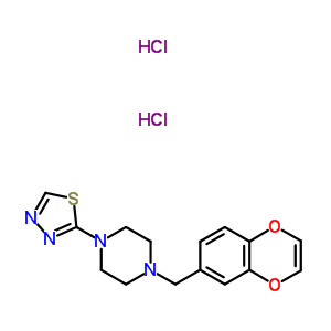 1-(1,4-benzodioxin-6-ylmethyl)-4-(1,3,4-thiadiazol-2-yl)piperazine dihydrochloride