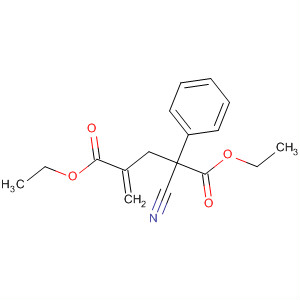 Pentanedioic acid, 2-cyano-4-methylene-2-phenyl-, diethyl ester