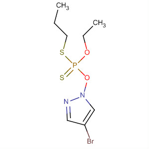 1H-Pyrazole, 4-bromo-1-[[ethoxy(propylthio)phosphinothioyl]oxy]-
