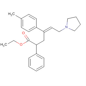 Benzenepropanoic acid,3-[1-(4-methylphenyl)-3-(1-pyrrolidinyl)-1-propenyl]-, ethyl ester, (E)-