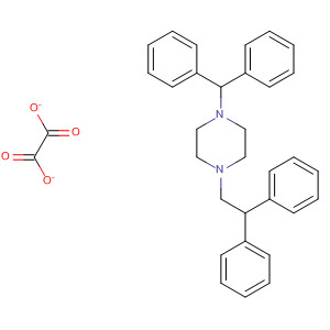 Piperazine, 1-(2,2-diphenylethyl)-4-(diphenylmethyl)-, ethanedioate
