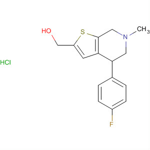 Thieno[2,3-c]pyridine-2-methanol,4-(4-fluorophenyl)-4,5,6,7-tetrahydro-6-methyl-, hydrochloride