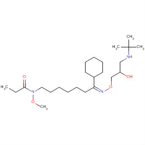 14-Azadispiro[5.1.5.2]pentadecane-7,15-dione, 14-methoxy-,7-[O-[3-[(1,1-dimethylethyl)amino]-2-hydroxypropyl]oxime], (Z)-