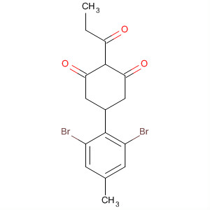 1,3-Cyclohexanedione,5-(2,6-dibromo-4-methylphenyl)-2-(1-oxopropyl)-