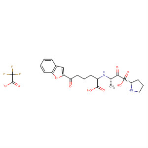 L-Proline, 1-[N-[5-(2-benzofuranyl)-1-carboxy-5-oxopentyl]-L-alanyl]-,(R)-, mono(trifluoroacetate)