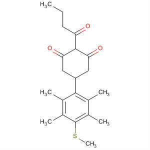 1,3-Cyclohexanedione,2-(1-oxobutyl)-5-[2,3,5,6-tetramethyl-4-(methylthio)phenyl]-