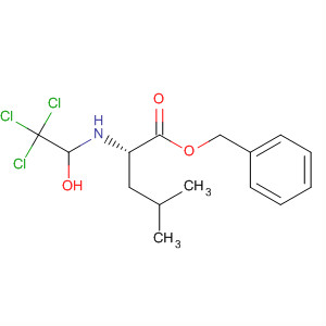 L-Leucine, N-(2,2,2-trichloro-1-hydroxyethyl)-, phenylmethyl ester