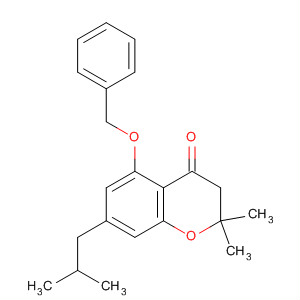 4H-1-Benzopyran-4-one,2,3-dihydro-2,2-dimethyl-7-(2-methylpropyl)-5-(phenylmethoxy)-
