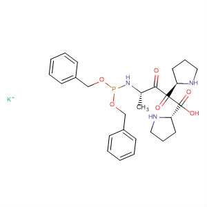 L-Proline, 1-[1-[N-[bis(phenylmethoxy)phosphinyl]-L-alanyl]-L-prolyl]-,monopotassium salt