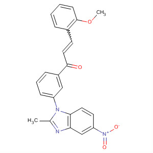 2-Propen-1-one,3-(2-methoxyphenyl)-1-[3-(2-methyl-5-nitro-1H-benzimidazol-1-yl)phenyl]-