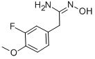 BENZENEETHANIMIDAMIDE, 3-FLUORO-N-HYDROXY-4-METHOXY-