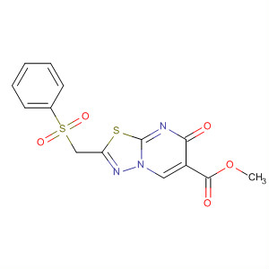 5H-1,3,4-Thiadiazolo[3,2-a]pyrimidine-6-carboxylic acid,5-oxo-2-[(phenylsulfonyl)methyl]-, methyl ester