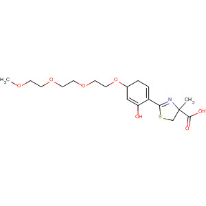 4-Thiazolecarboxylic acid,4,5-dihydro-2-[2-hydroxy-4-[2-[2-(2-methoxyethoxy)ethoxy]ethoxy]phenyl]-4-methyl-, (4S)-