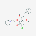 1-[4-chloro-3,6-dimethoxy-2-(2-piperidin-1-ylethoxy)phenyl]-3-phenylpropan-1-ol