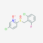 Pyridine, 5-chloro-2-[[(2-chloro-6-fluorophenyl)methyl]sulfinyl]-, 1-oxide