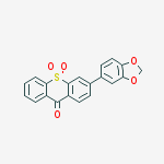 9H-Thioxanthen-9-one, 3-(1,3-benzodioxol-5-yl)-, 10,10-dioxide