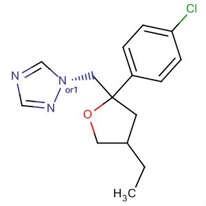 1H-1,2,4-Triazole,1-[[2-(4-chlorophenyl)-4-ethyltetrahydro-2-furanyl]methyl]-, trans-