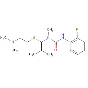 Urea,N-[1-[[2-(dimethylamino)ethyl]thio]-2-methylpropyl]-N'-(2-fluorophenyl)-N-methyl-