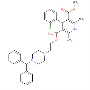 3,5-Pyridinedicarboxylic acid,4-(2-chlorophenyl)-1,4-dihydro-2,6-dimethyl-,2-[4-(diphenylmethyl)-1-piperazinyl]ethyl methyl ester