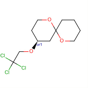 1,7-Dioxaspiro[5.5]undecane, 4-(2,2,2-trichloroethoxy)-, trans-