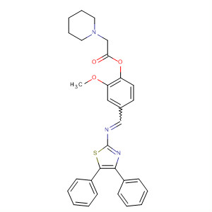 1-Piperidineacetic acid,4-[[(4,5-diphenyl-2-thiazolyl)imino]methyl]-2-methoxyphenyl ester