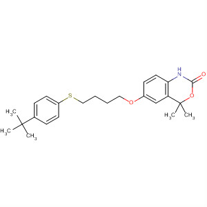 2H-3,1-Benzoxazin-2-one,6-[4-[[4-(1,1-dimethylethyl)phenyl]thio]butoxy]-1,4-dihydro-4,4-dimethyl-