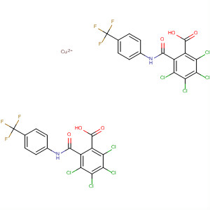 Benzoic acid,2,3,4,5-tetrachloro-6-[[[4-(trifluoromethyl)phenyl]amino]carbonyl]-,copper(2+) salt (2:1)