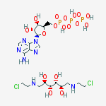 adenosine 5'-(tetrahydrogen triphosphate) - 1,6-bis[(2-chloroethyl)amino]-1,6-dideoxy-D-mannitol (1:1)