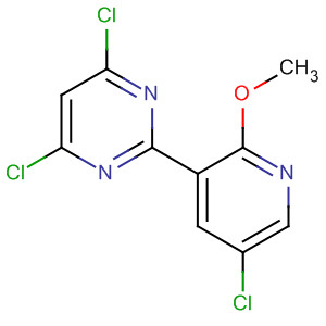 Pyrimidine, 4,6-dichloro-2-(5-chloro-2-methoxy-3-pyridinyl)-