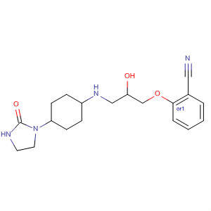 Benzonitrile,2-[2-hydroxy-3-[[4-(2-oxo-1-imidazolidinyl)cyclohexyl]amino]propoxy]-,trans-