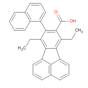 8-Fluoranthenecarboxylic acid, 7,10-diethyl-9-(1-naphthalenyl)-