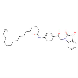 Hexadecanamide,N-[4-[(2,3-dihydro-2,3-dioxo-1H-indol-1-yl)acetyl]phenyl]-