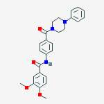 3,4-dimethoxy-N-[4-(4-phenylpiperazine-1-carbonyl)phenyl]benzamide