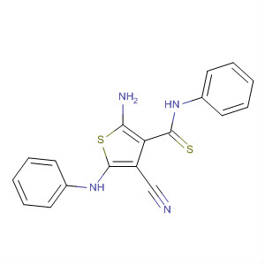 3-Thiophenecarbothioamide,2-amino-4-cyano-N-phenyl-5-(phenylamino)-