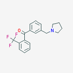 3-PYRROLIDINOMETHYL-2-TRIFLUOROMETHYLBENZOPHENONE