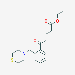 ETHYL 5-OXO-5-[2-(THIOMORPHOLINOMETHYL)PHENYL]VALERATE