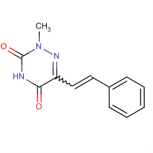 1,2,4-Triazine-3,5(2H,4H)-dione, 2-methyl-6-(2-phenylethenyl)-