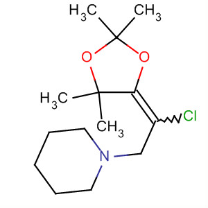 Piperidine,1-[2-chloro-2-(2,2,5,5-tetramethyl-1,3-dioxolan-4-ylidene)ethyl]-