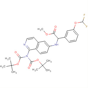 Benzeneacetic acid,a-[[1-[bis[(1,1-dimethylethoxy)carbonyl]amino]-6-isoquinolinyl]amino]-3-(difluoromethoxy)-, methyl ester