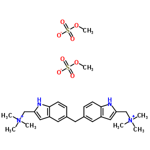 [methanediylbis(1H-indole-5,2-diyl)]bis(N,N,N-trimethylmethanaminium) bis(methyl sulfate)