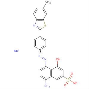 2-Naphthalenesulfonic acid,8-amino-4-hydroxy-5-[[4-(6-methyl-2-benzothiazolyl)phenyl]azo]-,monosodium salt