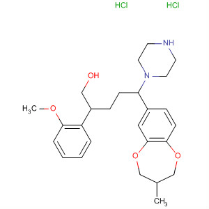 1-Piperazinepentanol,a-(3,4-dihydro-3-methyl-2H-1,5-benzodioxepin-7-yl)-4-(2-methoxyphenyl)-, dihydrochloride