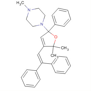 Piperazine,1-[4-(2,2-diphenylethenyl)-2,5-dihydro-5,5-dimethyl-2-phenyl-2-furanyl]-4-methyl-