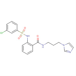 Benzamide,2-[[(3-chlorophenyl)sulfonyl]amino]-N-[3-(1H-imidazol-1-yl)propyl]-