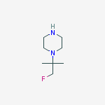 Piperazine,  1-(2-fluoro-1,1-dimethylethyl)-